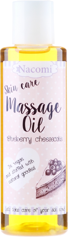 Naturalny olejek do ciała Sernik z borówkami - Nacomi Blueberry Cheesecake Massage Oil — фото N1