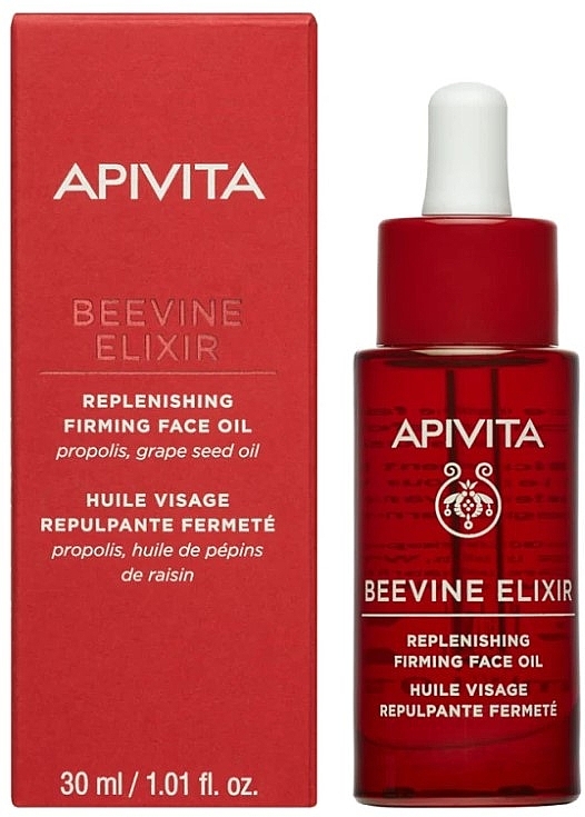 Rewitalizujący i ujędrniający olejek do twarzy - Apivita Beevine Elixir Replenishing Firming Face Oil — Zdjęcie N2