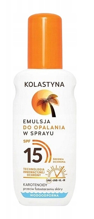 Emulsja do opalania z filtrem SPF 15 - Kolastyna — Zdjęcie N1