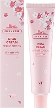 Kojący krem do twarzy z ekstraktem z wąkroty azjatyckiej - VT Cosmetics Cica Cream Spring Edition — Zdjęcie N2