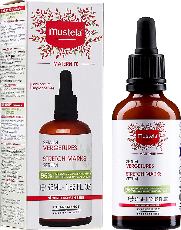 Bezzapachowe serum na rozstępy - Mustela Maternité Stretch Marks Serum Fragrance-Free