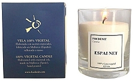 Świeca zapachowa w szkle - Focdenit 100% Vegetal Candle Espai Net — Zdjęcie N1