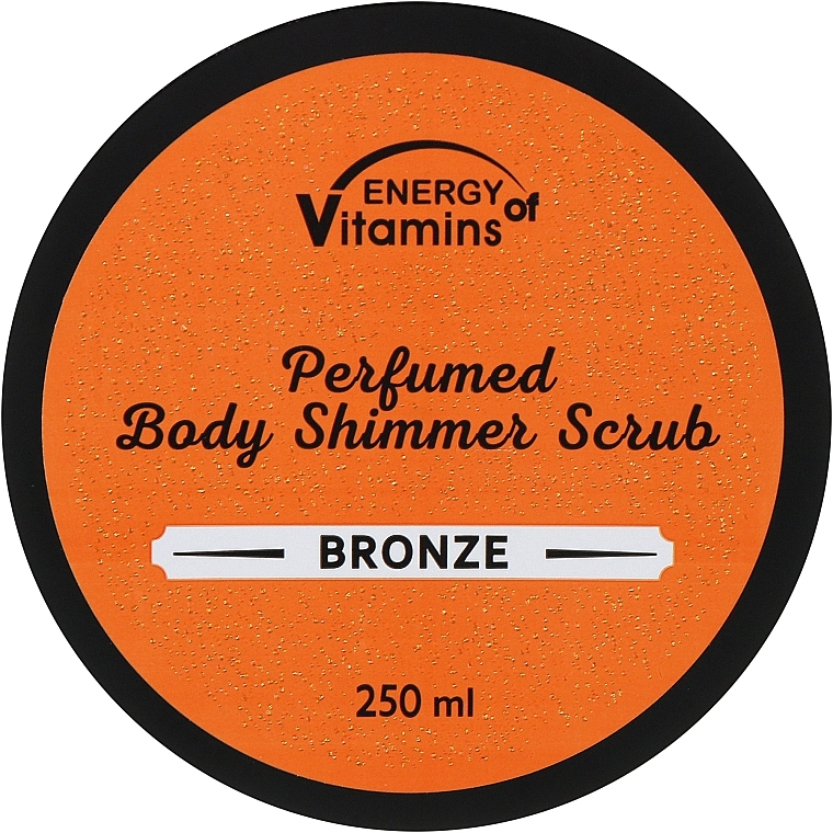 Perfumowany scrub do ciała z połyskiem Bronze - Energy Of Vitamins — Zdjęcie N1