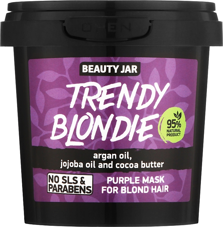 Fioletowa maska do włosów blond - Beauty Jar Trendy Blondie For Blond Hair Purple Mask — Zdjęcie N1