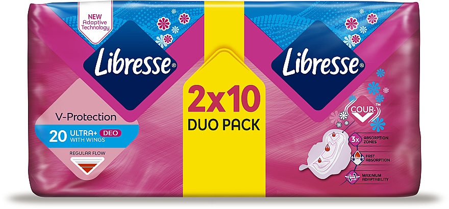 Podpaski higieniczne ultra, 20 szt. - Libresse Ultra Thin Normal Soft Deo — Zdjęcie N2