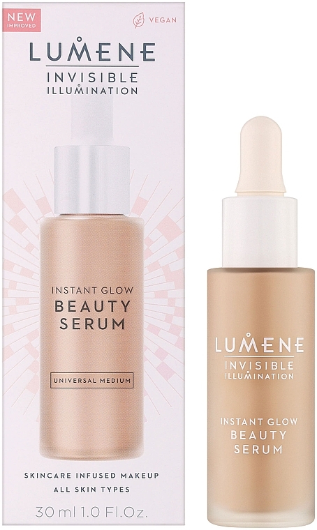 Tonujące serum do twarzy - Lumene Invisible Illumination [Kaunis] Instant Glow Beauty Serum — Zdjęcie N2