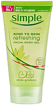 Kup Odświeżający żel do mycia twarzy - Simple Kind To Skin Refreshing Facial Wash Gel