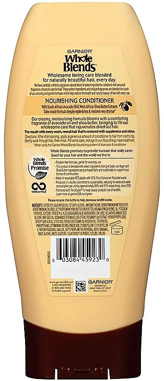 Odżywka do włosów Awokado i masło shea - Garnier Original Remedies Avocado Oil and Shea Butter Conditioner — Zdjęcie N2