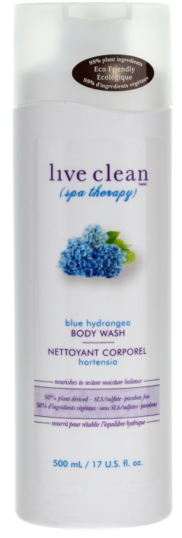 Żel pod prysznic "Blue Hydrangea" - Live Clean Spa Therapy Body Wash