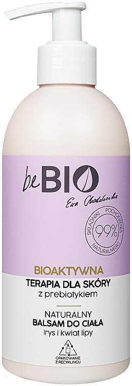 Naturalny balsam do ciała Irys i kwiat lipy - BeBio Natural Body Lotion