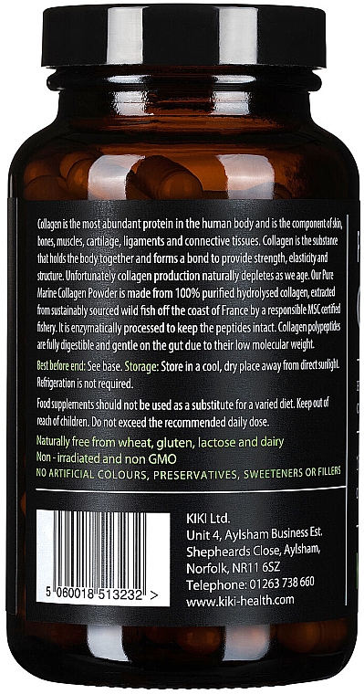 Suplement diety Czysty Kolagen Morski - Kiki Health Pure Marine Collagen 450 Mg — Zdjęcie N3