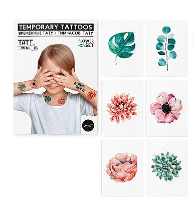 Tatuaż tymczasowy Zwierzęta - TATTon.me Flower Set — Zdjęcie N1