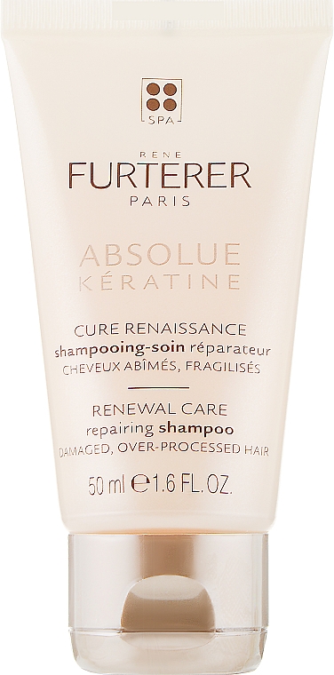 Naprawczy szampon do włosów zniszczonych - Rene Furterer Absolue Kératine Repairing Shampoo — Zdjęcie N1