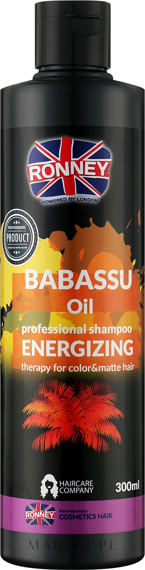 Energetyzujący szampon z olejem babassu do włosów farbowanych i matowych - Ronney Professional Babassu Oil Energizing Shampoo — Zdjęcie 300 ml