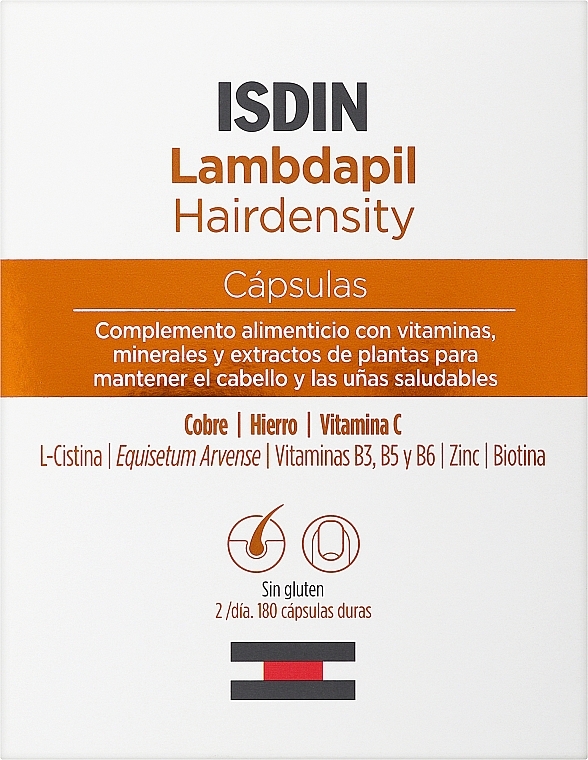 WYPRZEDAŻ Suplement diety na wzrost i objętość włosów - Isdin Lambdapil Hairdensity * — Zdjęcie N1