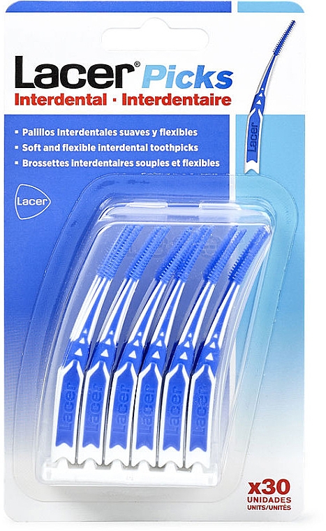 Szczoteczka międzyzębowa, niebieska - Lacer Interdental Brush  — Zdjęcie N1