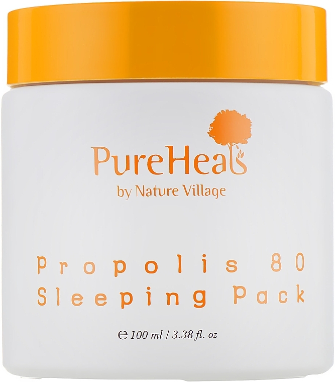 Nawilżająca maseczka do twarzy na noc z ekstraktem z propolisu - PureHeal's Propolis 80 Sleeping Mask — Zdjęcie N2