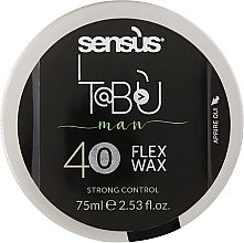 Kup Mocny matowy wosk do włosów - Sensus Tabu Flex Wax 40 