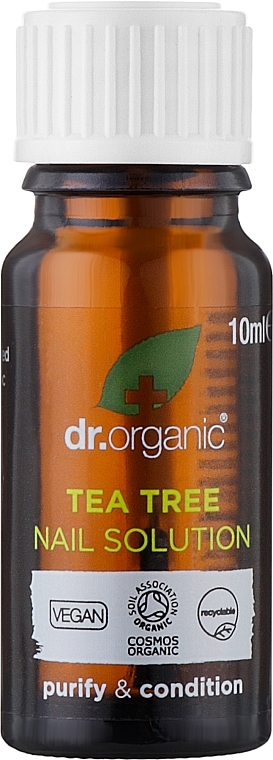 Serum do paznokci z olejkiem z drzewa herbacianego - Dr Organic Bioactive Skincare Tea Tree Nail Solution