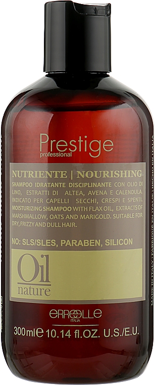 Rewitalizujący szampon do włosów suchych i zniszczonych - Erreelle Italia Prestige Oil Nature Nourishing Shampoo