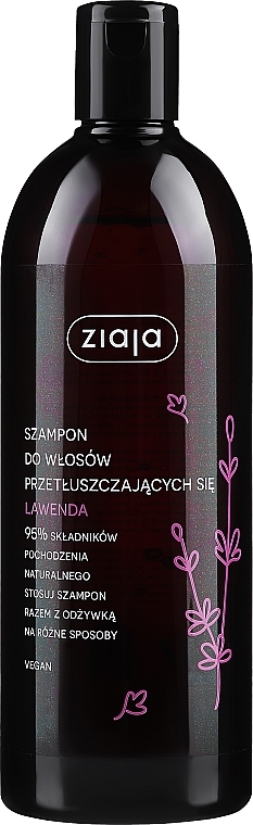 Lawendowy szampon do włosów przetłuszczających się - Ziaja — Zdjęcie N2