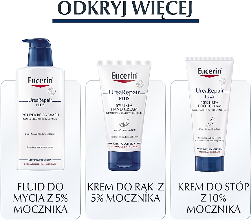 Lekki nawilżający lotion do ciała do skóry suchej - Eucerin UreaRepair PLUS Lotion 5% Urea — Zdjęcie N6