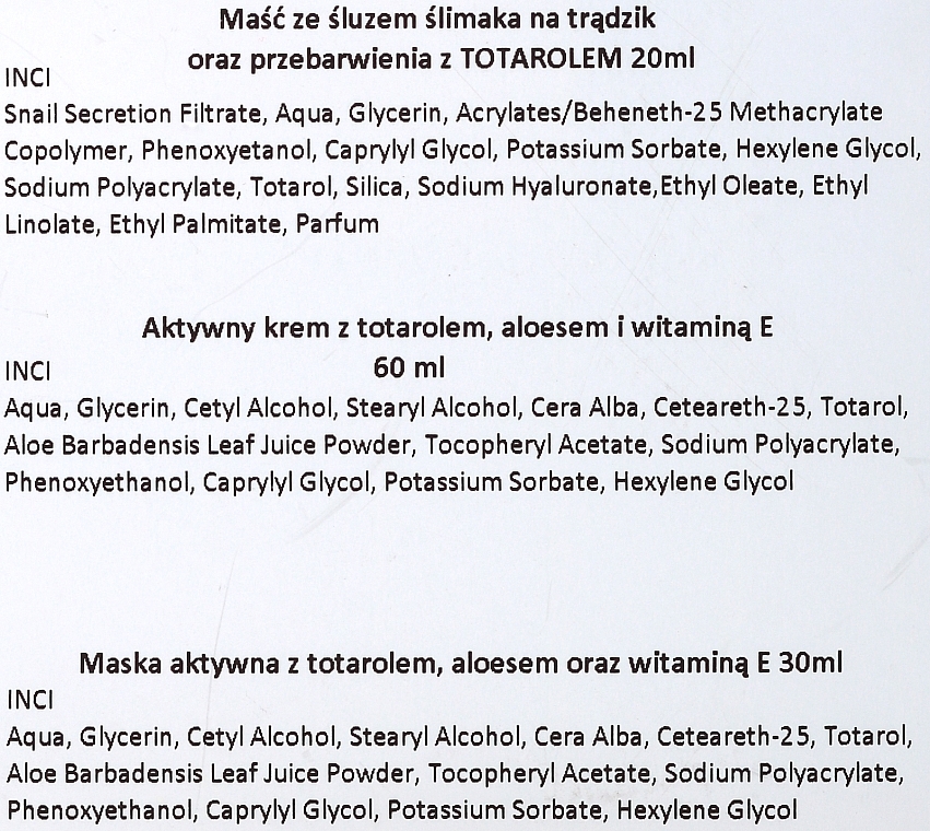 PRZECENA! Zestaw przeciwtrądzikowy do twarzy №2 - Snailmed (f/mask/20ml + acne/cr/60ml + f/mask/30ml) * — Zdjęcie N4