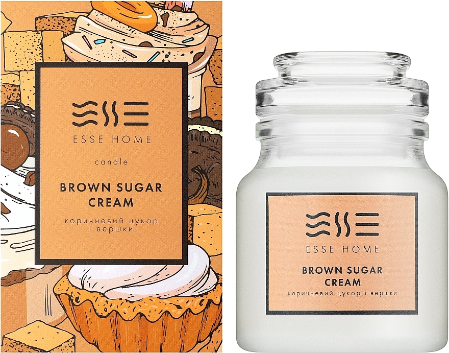 WYPRZEDAŻ Esse Home Brown Sugar Cream - Świeca zapachowa * — Zdjęcie N2