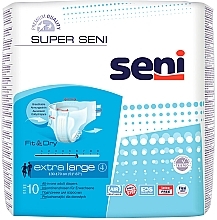 Pieluchy dla dorosłych, 130-170 cm - Seni Super Seni Extra Large 4 Fit & Dry — Zdjęcie N1