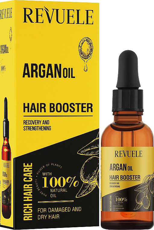 Olej arganowy do włosów - Revuele Argan Oil Active Hair Booster — Zdjęcie N2