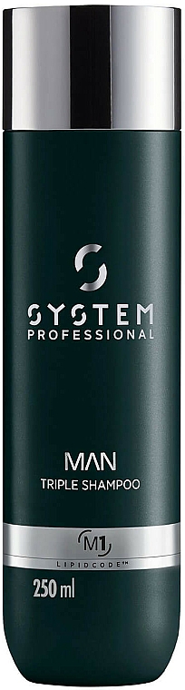 Szampon do włosów dla mężczyzn - System Professional Lipidcode Man Triple Shampoo M1 — Zdjęcie N1