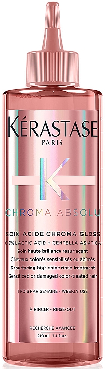 Nabłyszczający fluid do włosów farbowanych - Kerastase Chroma Absolu Soin Acide Chroma Gloss