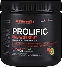 Kup Kompleks przedtreningowy Truskawka Kiwi - PEScience Prolific Pre-Workout Strawberry Kiwi 