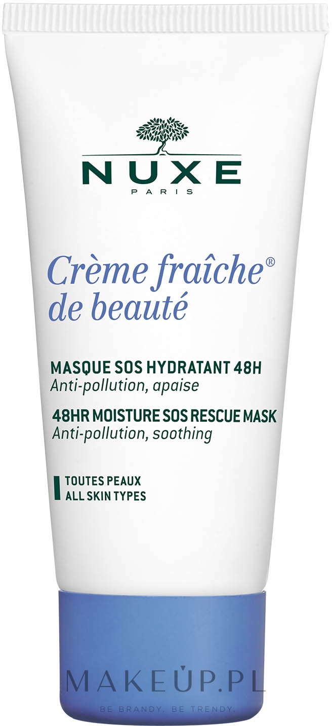 Intensywnie regenerująca maska do twarzy - Nuxe Crème Fraîche de Beauté 48HR Moisture SOS Rescue Mask — Zdjęcie 50 ml