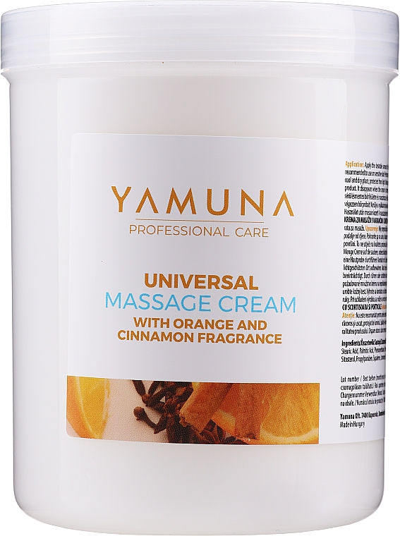 Uniwersalny krem do masażu ciała Pomarańcza i cynamon - Yamuna Massage Cream — Zdjęcie N2