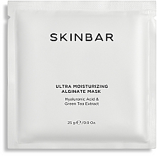 Nawilżająca maska alginianowa z kwasem hialuronowym i ekstraktem z zielonej herbaty - SKINBAR Hyaluronic Acid & Green Tea Extract Alginate Mask — Zdjęcie N1