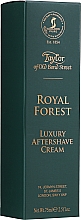 Taylor of Old Bond Street Royal Forest Aftershave Cream - Krem po goleniu do twarzy dla mężczyzn — Zdjęcie N2