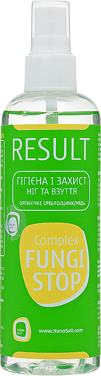 Organiczny środek na nieprzyjemny zapach stóp i grzybicę - Result FungiStop