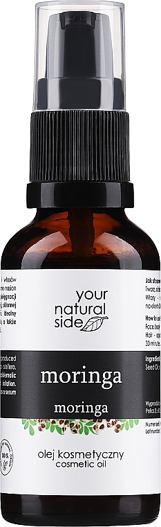 Naturalny olej kosmetyczny moringa - Your Natural Side Moringa Organic Oil — Zdjęcie N1