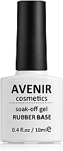 Kauczukowa baza do manicure - Avenir Cosmetics Soak-off Rubber Base — Zdjęcie N1