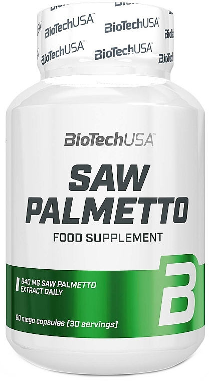 Suplement diety Wyciąg z palmy sabałowej - BioTechUSA Saw Palmetto — Zdjęcie N1