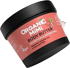 Odżywcze i nawilżające masło do ciała Argan i Shea - Organic Mimi Body Butter Nutrition & Hydrating Argana & Shea — Zdjęcie N1