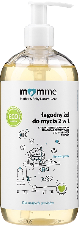 Łagodny żel do mycia 2 w 1 dla dzieci - Momme Baby Natural Care Mild Washing Gel 2 in 1 — Zdjęcie N3