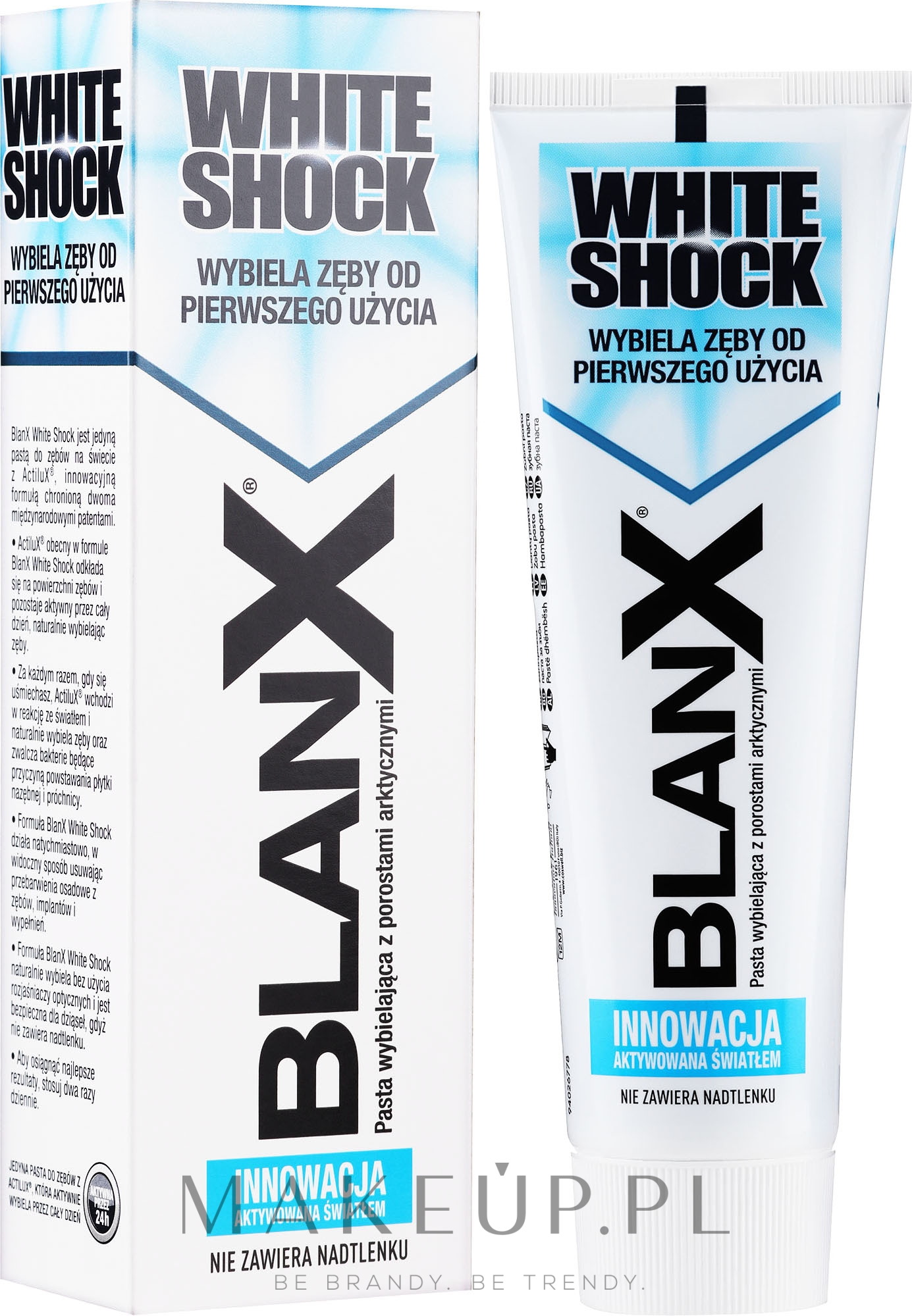Wybielająca pasta do zębów - BlanX White Shock Brilliant Toothpaste — Zdjęcie 75 ml