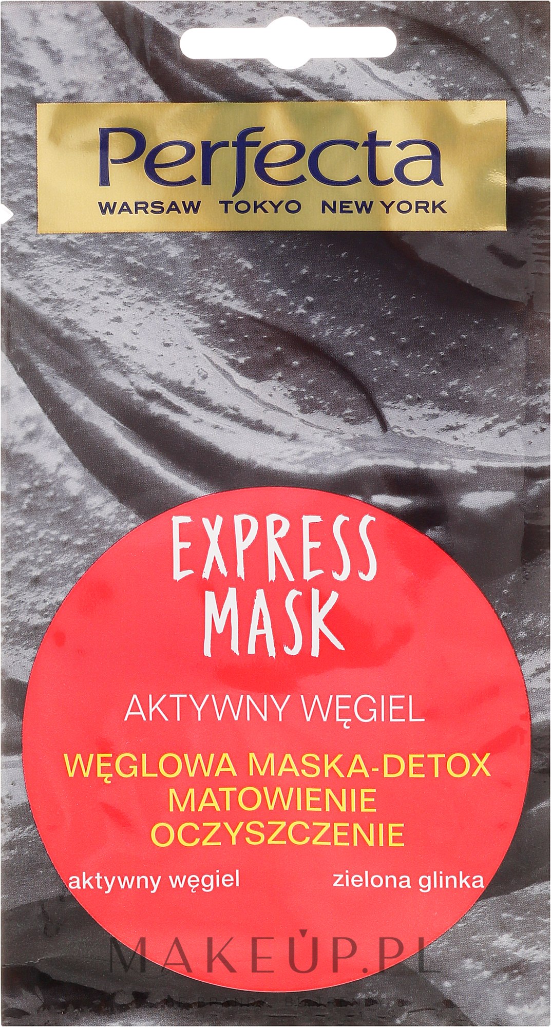Węglowa maska-detoks Matowienie i oczyszczenie - Perfecta Express Mask — Zdjęcie 8 ml