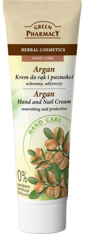Ochronno-odżywczy krem do rąk i paznokci Argan - Green Pharmacy — Zdjęcie N3