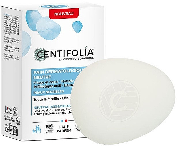 Neutralne mydło dermatologiczne - Centifolia Neutral Dermatological Bar Soap — Zdjęcie N1