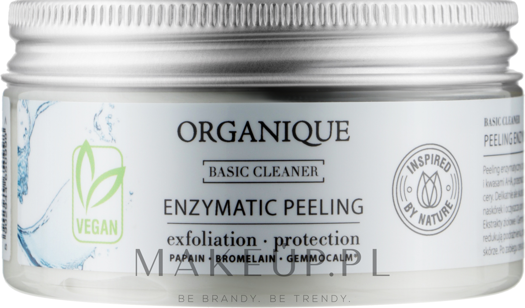 Peeling enzymatyczny z ziołami - Organique Basic Cleaner Enzymatic Peeling — Zdjęcie 100 ml