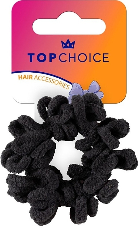 Gumka do włosów, 20582, czarna - Top Choice Hair Accessories — Zdjęcie N1