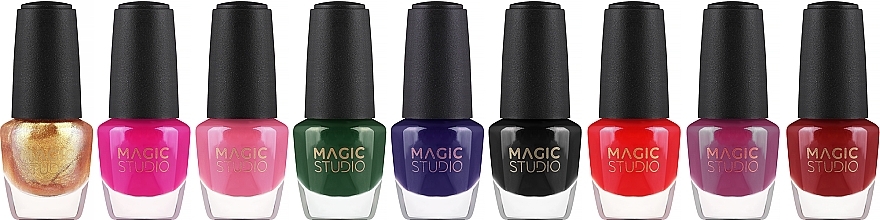Zestaw lakierów do paznokci - Magic Studio (nail polish/9x3ml) — Zdjęcie N1